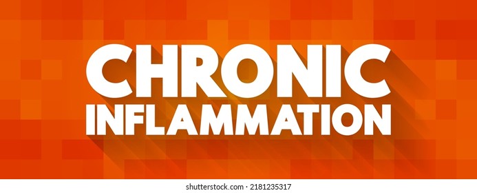 Chronic Inflammation - Long-term Inflammation Lasting For Prolonged Periods Of Several Months To Years, Text Concept Background