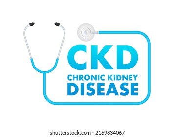 Chronic Kidney Disease. 3d Vector Illustration. World Health Day. Medicine Day