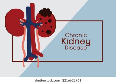 Chronic Kidney Disease. Mysterious Acute Kidney Failure In Children. Vector Illustration