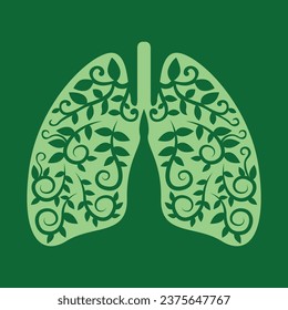 chronic obstructive pulmonary awareness month vector image iluustration