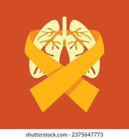 chronic obstructive pulmonary awareness month vector image iluustration