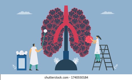 Chronic Obstructive Pulmonary Disease Copd Give Stock Vector (Royalty ...