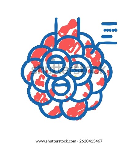 chronic obstructive pulmonary disease doodle icon sketch vector. chronic obstructive pulmonary disease sign. isolated symbol illustration