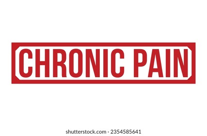 Chronic Pain Red Rubber Stamp vector design.