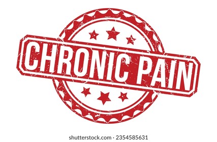 Chronic Pain stamp red rubber stamp on white background. Chronic Pain stamp sign. Chronic Pain stamp.