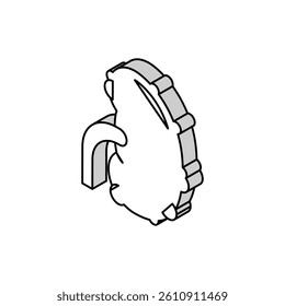 chronic pyelonephritis isometric icon vector. chronic pyelonephritis sign. isolated symbol illustration