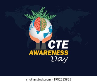 Chronic traumatic encephalopathy (CTE) awareness day. January 30. concept for banner or poster design. Vector illustration. svg