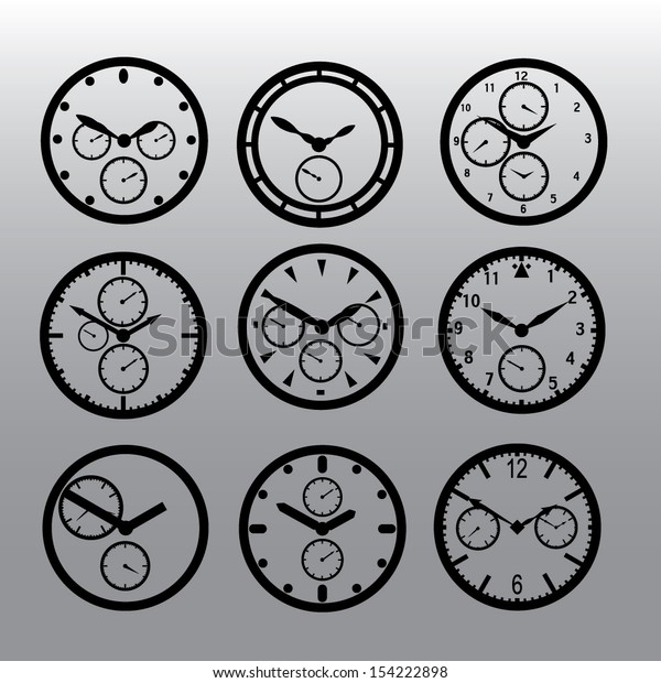 chronograph watch dials\
eps10