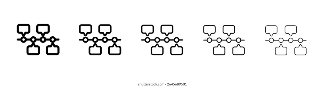 Chronology icon simple illustration logo art