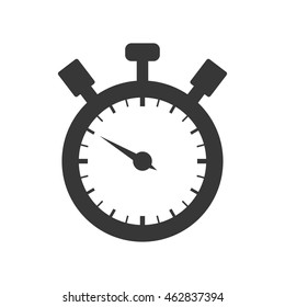 chronometer circle time traditional icon. Isolated and flat illustration. Vector graphic