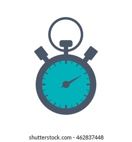 chronometer circle time traditional icon. Isolated and flat illustration. Vector graphic