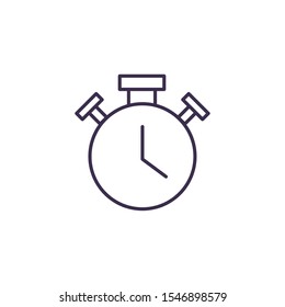 Chronometer design, Tool time instrument second sport stopwatch deadline and measure theme Vector illustration