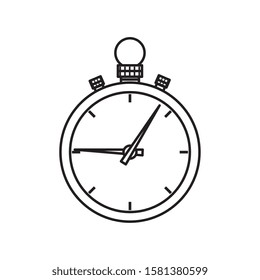 Chronometer design, Tool time instrument second sport stopwatch deadline and measure theme Vector illustration