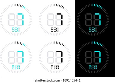 cronómetro digital Stopwatch , vector