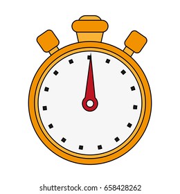 chronometer flat illustration