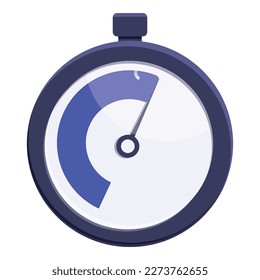 Chronometer icon cartoon vector. Timer clock. Sport second
