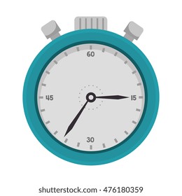 chronometer icon design count time instrument vector illustration