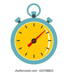 Chronometer icon flat isolated on white background vector illustration
