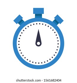 chronometer icon over white background, vector illustration