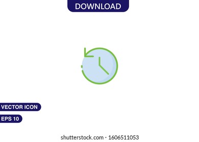 Chronometer icon in trendy flat style isolated on white background vector illustration