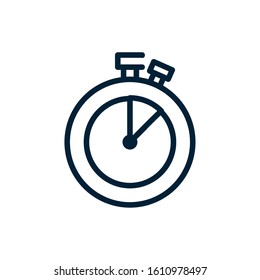 Chronometer instrument design, Time tool second sport stopwatch deadline measure and countdown theme Vector illustration