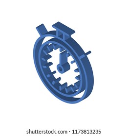 Chronometer isometric left top view 3D icon
