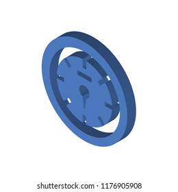 Chronometer isometric left top view 3D icon