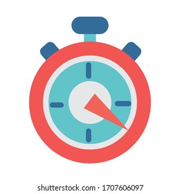chronometer measure time clock isolated icon vector illustration