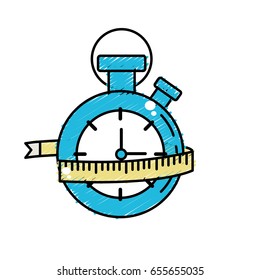 chronometer with measuring to practice exercise