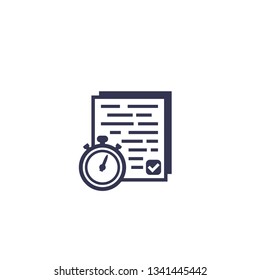 Chronometer And Results, Documents Icon