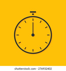 Chronometer simple line icon. Vector illustration