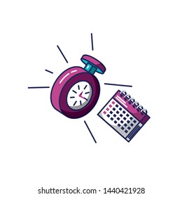 chronometer time with calendar reminder