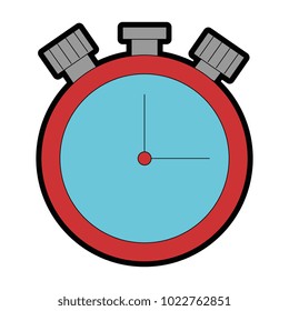 chronometer time clock isolated icon