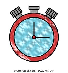 chronometer time clock isolated icon