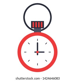 Chronometer time isolated symbol  vector illustration graphic design