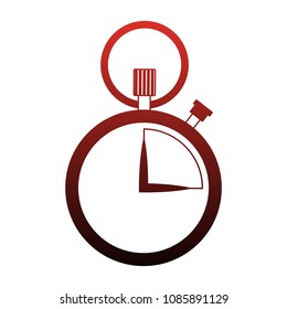 Chronometer time symbol on red lines