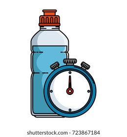 chronometer timer with bottle