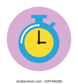chronometer timer device isolated icon vector illustration design