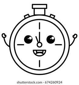 chronometer timer kawaii character