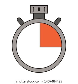 Chronometer timer symbol isolated vector illustration graphic design