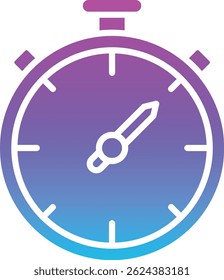 Chronometer vector icon. Can be used for printing, mobile and web applications.