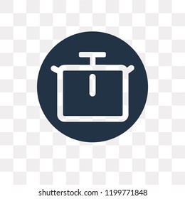 Chronometer vector icon isolated on transparent background, Chronometer transparency concept can be used web and mobile