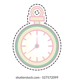 chronometer watch isolated icon