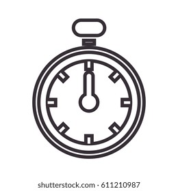 chronometer watch isolated icon