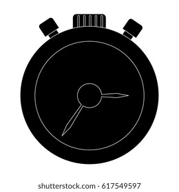chronometer watch isolated icon