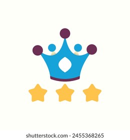 chrown icon, isolated icon in light background, perfect for website, blog, logo, graphic design, social media, UI, mobile app