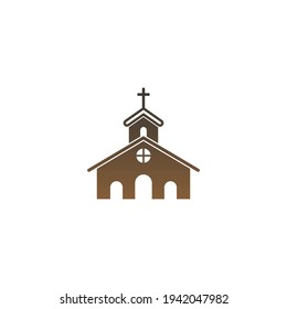 Chruch icon logo sign vector design illustration template
