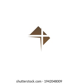 Chruch icon logo sign vector design illustration template