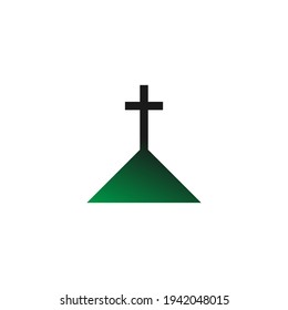 Chruch icon logo sign vector design illustration template