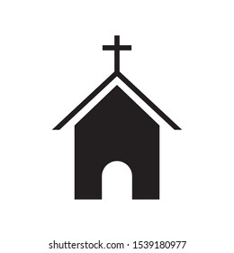 chruch icon vector symbol template